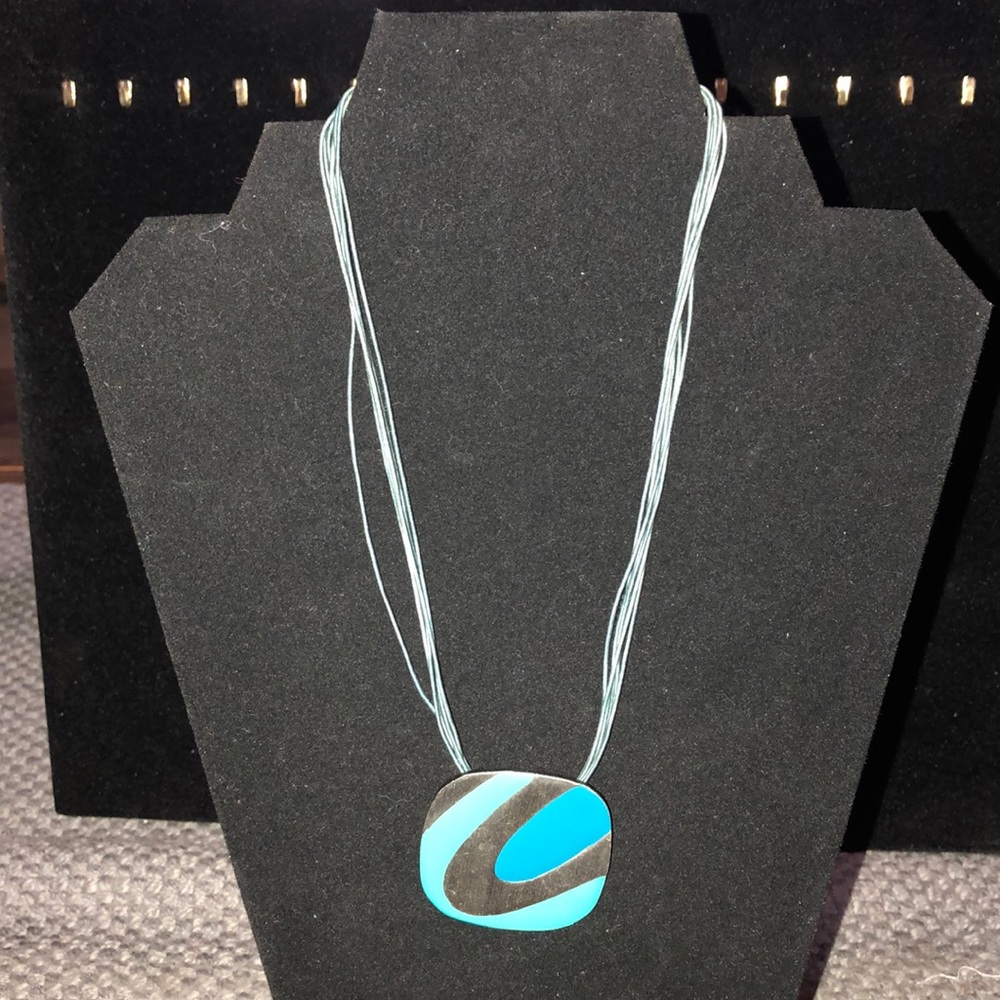 Vintage blue and silver necklace
